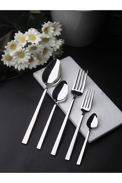 Rollers Mercan 40 Piece Fork Spoon Set for 8 People