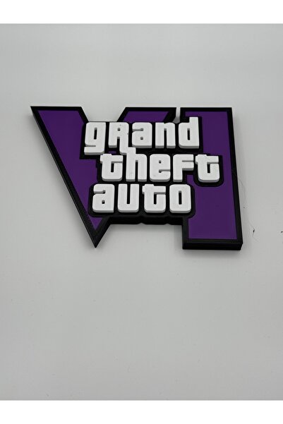 REJOY Gta 6 Tabela -Gta 6 Oyun Odası Dekorasyon Tablo