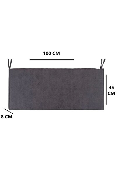 Kumru Çeyiz 100x45 cm Bank Minderi Nubuk Görünümlü Kumaş Fermuarlı ve Bağcıklı Ürün