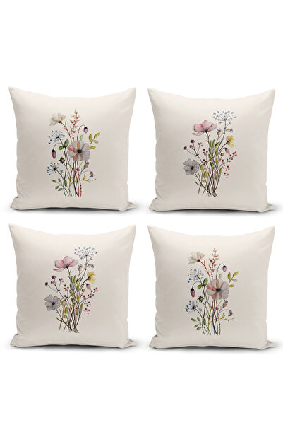 Bertille Home Cvetna prolećna serija dvostrana Digitalna štampa dela 4-dijeln...