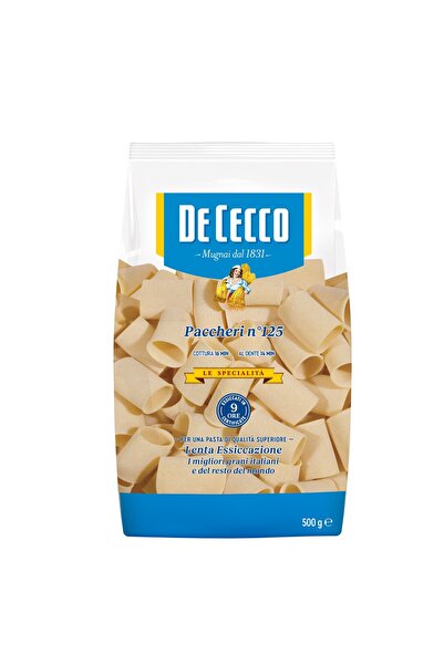 ZAYKA De Cecco Paccheri Sade Makarna 500 G