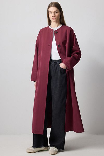 Touché Privé Trench Coat with Shawl Detail
