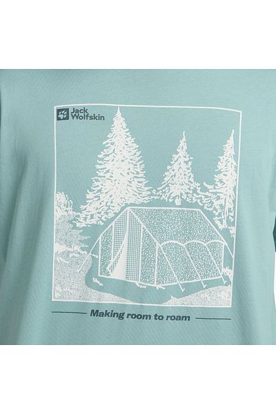 Jack Wolfskin Freeroamer T Ανδρικό Πράσινο T-Shirt Ανδρικό T-shirt A63860tr