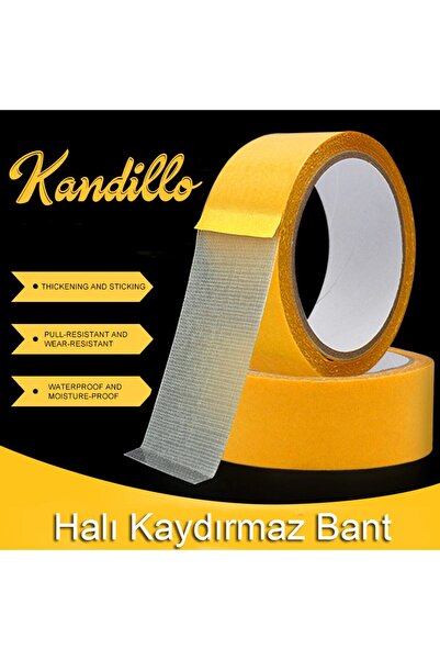 Dünya Magnet 10 Metre Halı Kaydırmaz Bant Çift Taraflı Dokuma Teknoloji Süper Güçlü Çerçeve Taşıyıcı Bant