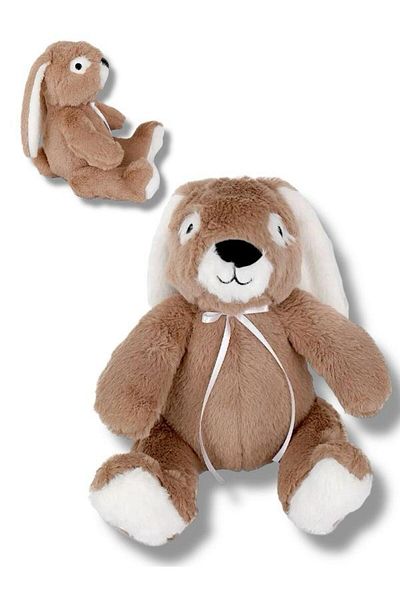SAZE 3083 Bow Rabbit Brown Toy Plush