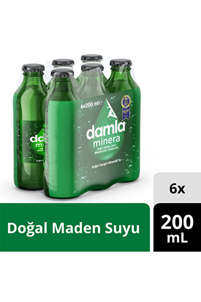 ZAYKA Damla Minera Mineralli Su 200 ml x 6 Adet
