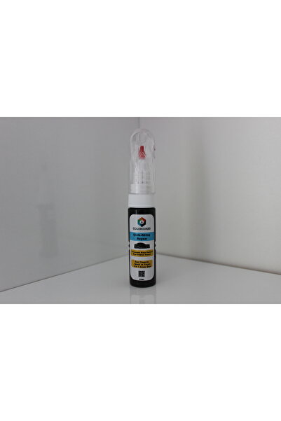 COLORGUARD Parlak Siyah Çelik Jant-Jant Kapağı 2 in 1 İğneli Ve Fırçalı Özel Şişe Rutuş-Rütuş-Rötuş Boyası