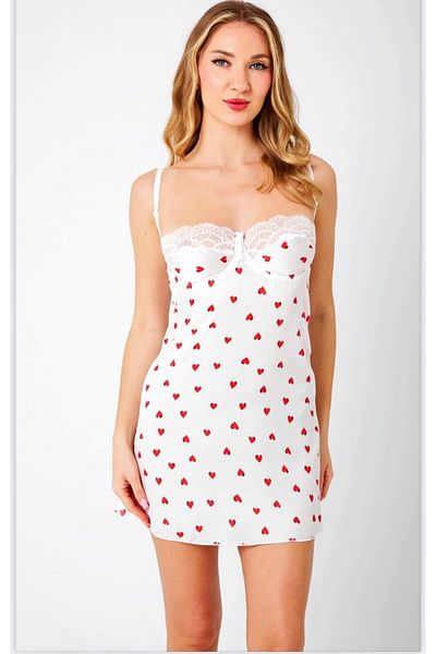 ARONA Νυχτικό Babydoll με μοτίβο στήθος