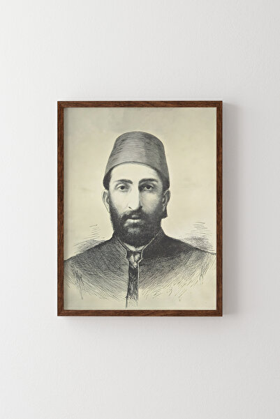 epiqart السلطان الثاني أحمد - إطار خشبي منقوش