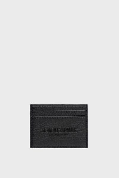 Armani Exchange Metal Logo Detailed Card Holder Men's Card Holder Xm 000169   Af11931 Uc001