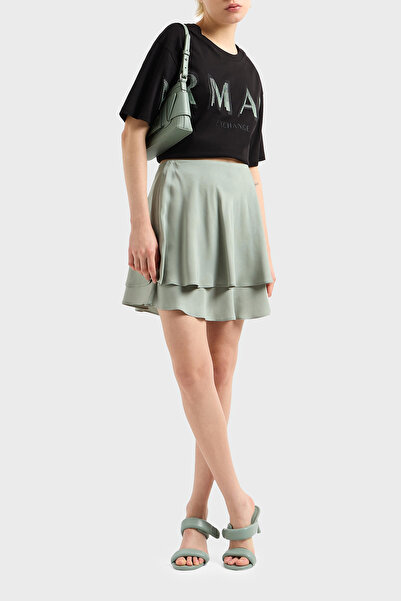 Armani Exchange Tricou Armani Exchage 100% bumbac Cropped Fit Crew Gât cu logo Tricou XW000520 AF10359 U