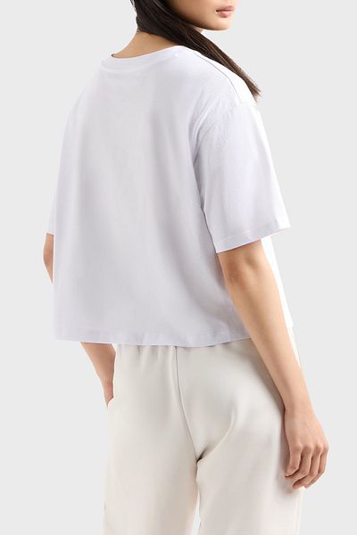 Armani Exchange Armani Exchange 100% Cotton Cropped Fit Bicycle T-Shirt Xw 000102   Af1