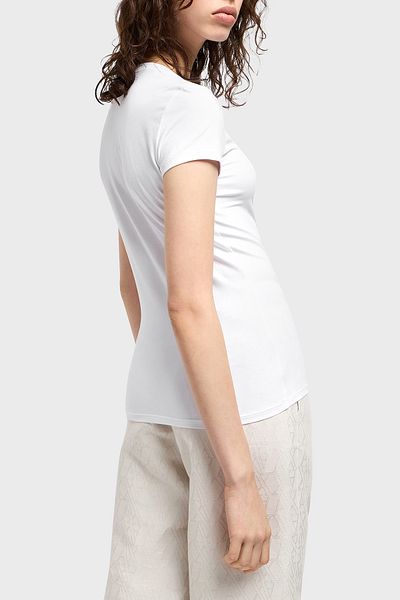 Armani Exchange Armani Exchage Cotton Slim Fit Crew Neck Logo t Shirt t Shirt Xw 000511   Af11929 U0002