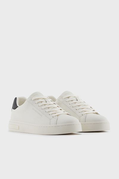 Armani Exchange Armani Exchage Logo Genuine Leather Sneaker Shoes Men's Shoes Xm 000141   Af11912 M0017
