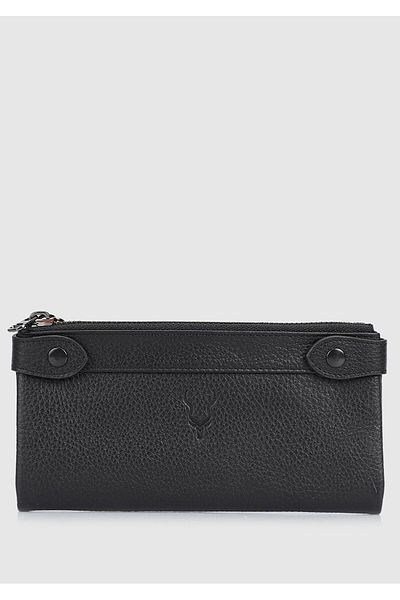 Carrera Carrera Car004 Black Genuine Leather Wallet