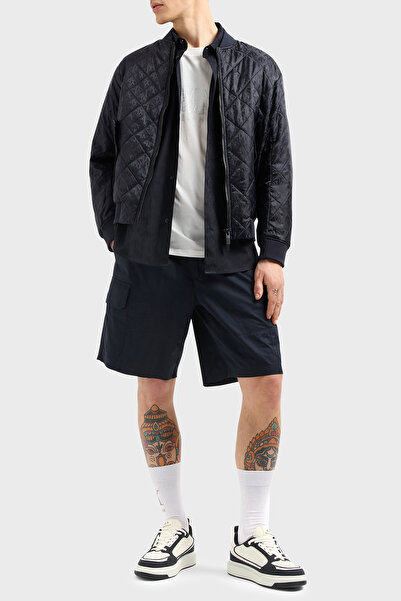 Armani Exchange Kabartmalı Logo Baskılı Pamuklu Regular Fit Kent Yaka Gömlek Erkek GÖMLEK XM000197