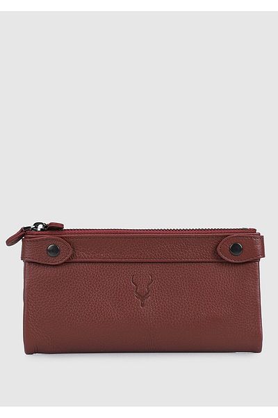 Carrera Carrera Claret Red Car004 - Tan Genuine Leather Wallet