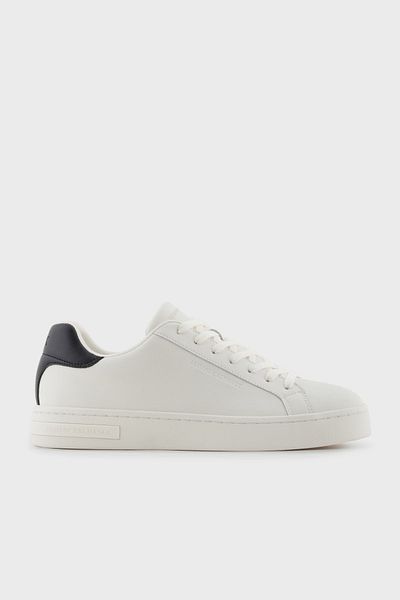 Armani Exchange Armani Exchage Logo Genuine Leather Sneaker Shoes Men's Shoes Xm 000141   Af11912 M0017