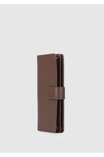 Carrera Портфейл Carrera кафяв - модел Car0015, естествена кожа
