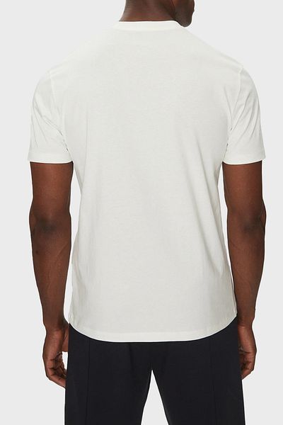 Armani Exchange Tricou pentru bărbați, din bumbac, cu logo-ul în relief, cu croiala normală