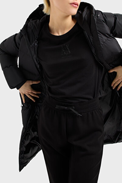 Armani Exchange Armani Exchage Logo Rhinestone 100% Cotton Relaxed Fit Crew Neck t Shirt t Shirt Xw 000830 Af1