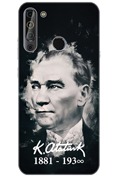 CASPER Via X20 Uyumlu Kılıf Desen Baskılı Silikon Mustafa Kemal Atatürk STK:3...