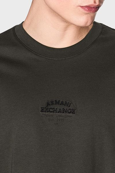 Armani Exchange Armani Exchage 100% βαμβακερό κανονικό μπλουζάκι με λογότυπο με λαιμόκοψη Ανδρικό T SHIRT XM 000761   AF12308 U