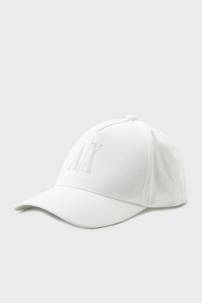 Armani Exchange Stoned Logo 100% Cotton Hat Hat Xw 000957   Af13846 U0002