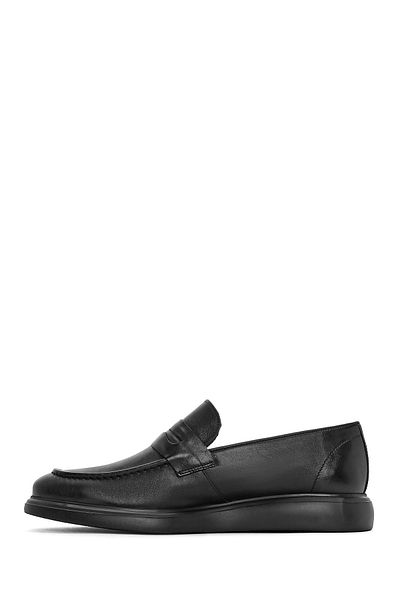 Derimod Men's Black Leather Casual Loafer 25Sfd 790118