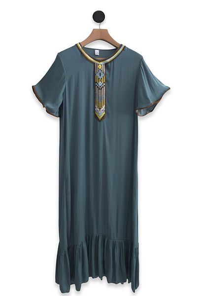 Lilo Co Embroidered Maxi Dress