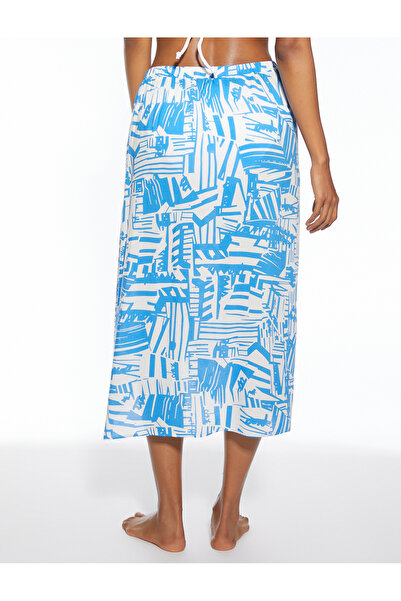 Koton Geometrikus mintás aszimmetrikus Midi Pareo szoknya