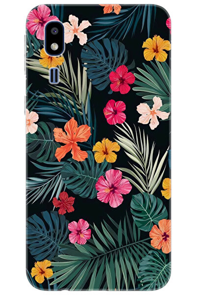 Ceppare Samsung Galaxy A2 Core (SM-A260F) Uyumlu Kılıf Desen Baskılı Silikon Çiçekler STK:632 CP-SkgZr4G