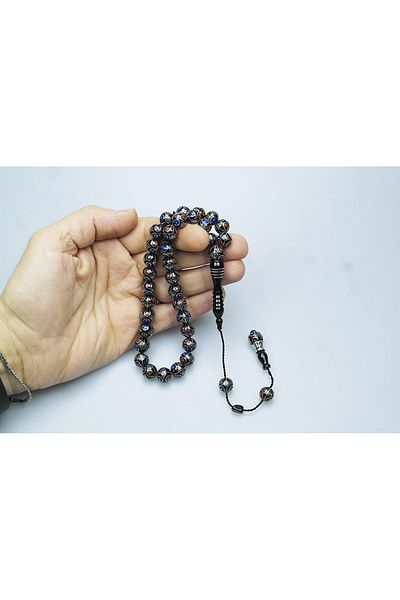 Skygo Oltu Stone Double Color Drop Watermelon Embroidered Rosary