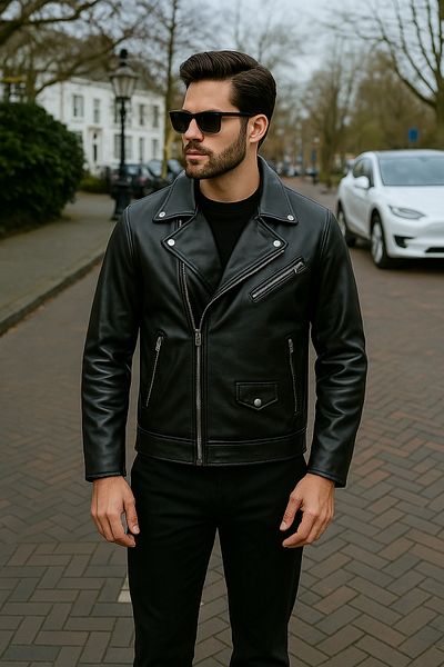Jaglion Men's New Season Leather Jacket