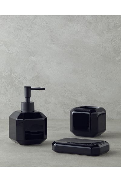 English Home Σετ μπάνιου Blaze Ceramic 3 τεμαχίων Μαύρο