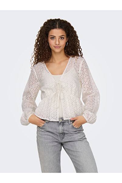 JDY Jdysunny 7/8 angalise tie top wvn