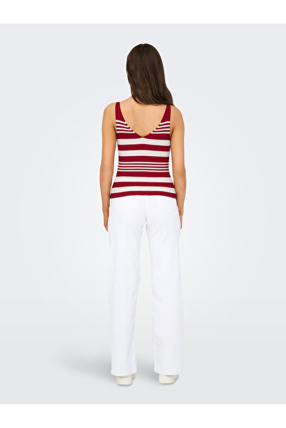 ONLY Onlorvieto sl stripe v-neck mm knt