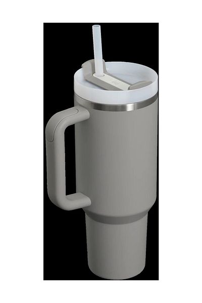 Stanley Quencher Thermoskanne mit Strohhalm, 1,2 l, Creme