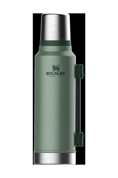 Stanley 10-08265-001 ترمس فولاذي أخضر - ترمس كلاسيكي مفرغ سعة 1.4 لتر