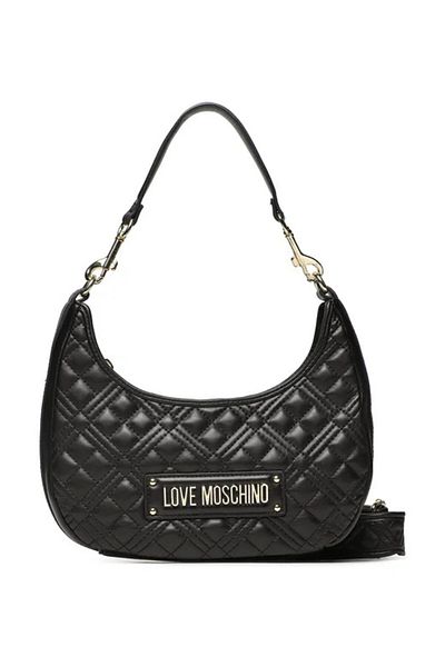 Love Moschino Geantă cu curea de umăr cu fermoar cu logo reglabil JC4068PP1HLA0000