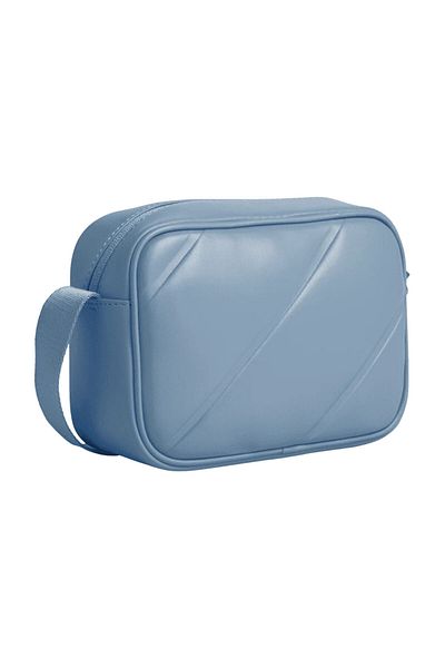 Calvin Klein Damen-Schultertasche aus 100 % Polyester mit Logo, wasserdicht, Blau, K60K 611821 -CEZ