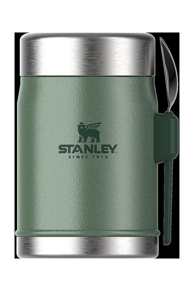 Stanley Grüne 0,4 l klassische Lebensmittel-Thermoskanne mit Löffel