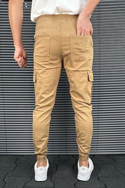 Trendyol Collection Παντελόνι Camel Jogger - 100% βαμβάκι, άνετα και ελαστικά παπούτσια ταξιδιού στη μέση