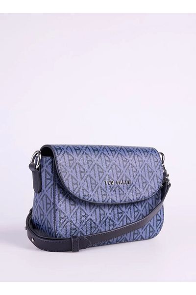 Ted Baker Τσάντα χιαστί με κάλυμμα μωβ Oblique Monogram 240413 -2