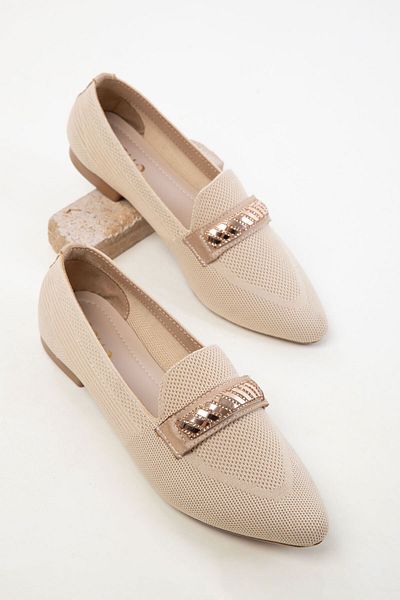 SOHO Beige Damen-Ballerinas 20476