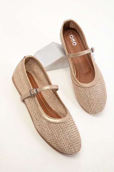 SOHO Beige Damen-Ballerinas 20473