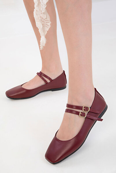 SOHO 18891 Dámské baleríny Claret Red