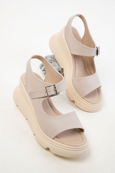 SOHO Beige Women's Sandals 20468