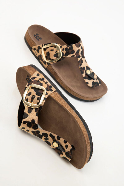 SOHO Leopar Kadın Terlik 20478