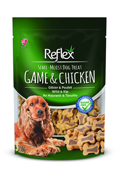 Reflex Av Hayvanlı Tavuklu Yarı Yumuşak Köpek Ödül Maması 150 Gr
